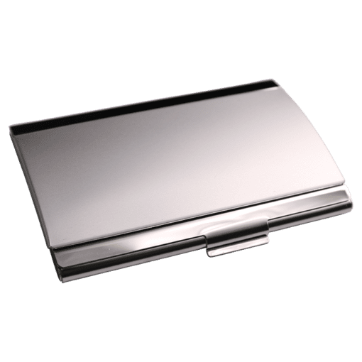 2-Tone Metal Business Card Case | Silver | STD