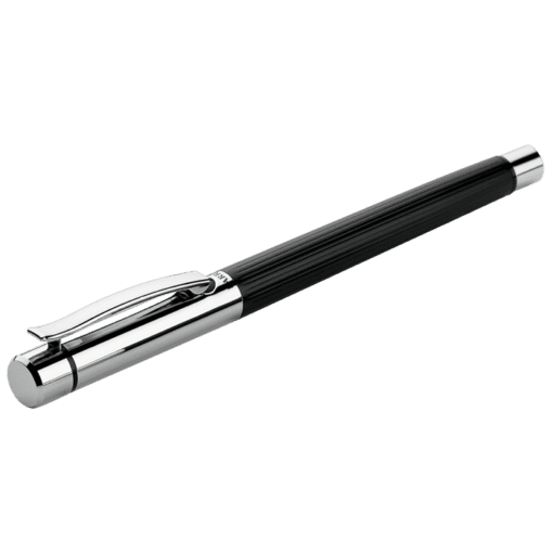 Brass Rollerball Pen with Columned Barrel | Black | STD