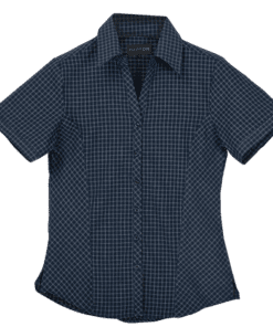 Pioneer Check Blouse Short Sleeve Ladies