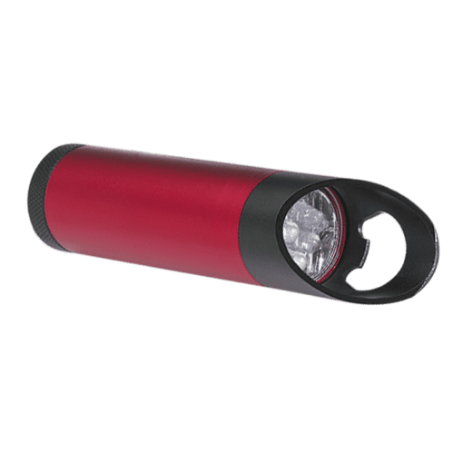9 LED Torch and Bottle Opener | Red | STD