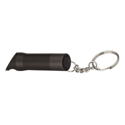 3 LED Torch Keychain with Bottle Opener | Black | STD