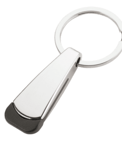 Tear Shaped Chrome Keychain