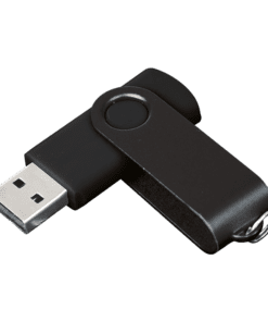 4GB Swivel USB Drive | Black/Black | STD