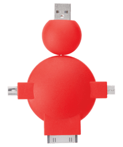 Universal Cell Phone Charger | Red | STD