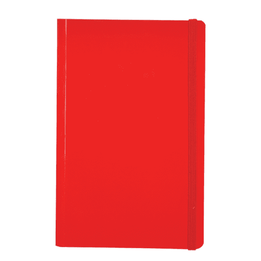 A5 Notebook with Matching Elastic Band | Red | STD