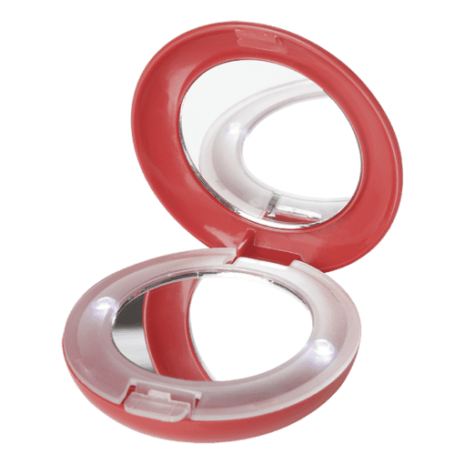Mirror with 2 LED Light | Red | STD