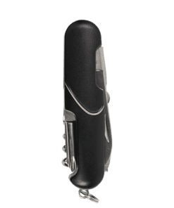 11 Function Curved Design Pocket Knife | Black | STD