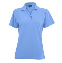 Ladies Melrose Heavyweight Golf Shirt - Light Blue