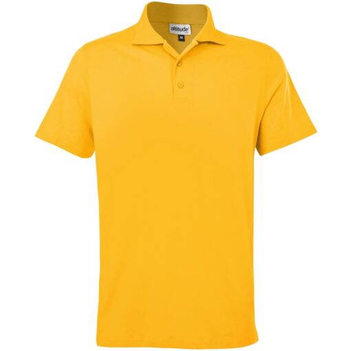 Mens Michigan Golf Shirt - Yellow