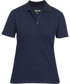Ladies Michigan Golf Shirt - Navy