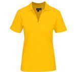 Ladies Michigan Golf Shirt - Yellow