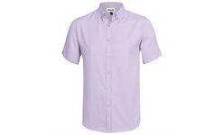 Mens Short Sleeve Nottingham Shirt - Purple