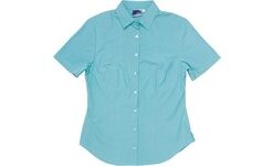 Rita Short Sleeve Blouse - Aqua