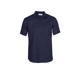 Mens Short Sleeve Seattle Twill Shirt - Navy