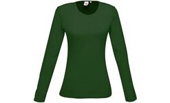 Ladies Long Sleeve Portland T-Shirt - Green