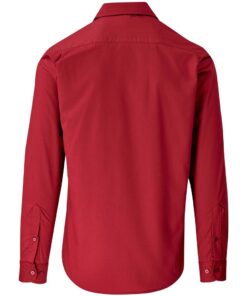 Mens Long Sleeve Kensington Shirt - Red