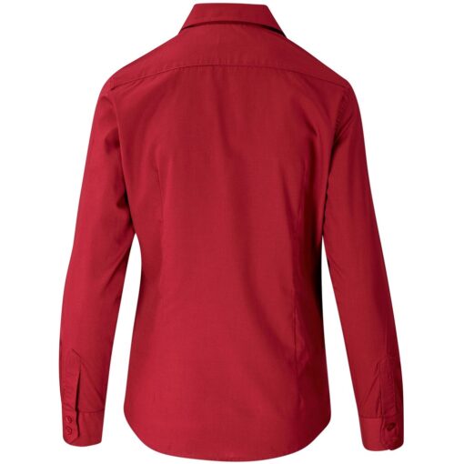 Ladies Long Sleeve Kensington Shirt - Red