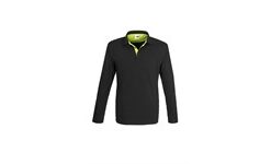 Mens Long Sleeve Solo Golf Shirt - Lime