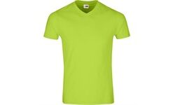 Mens Super Club 165 V-Neck T-Shirt - Lime
