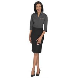 Ladies 3/4 Sleeve Metro Shirt