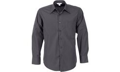 Mens Long Sleeve Metro Shirt - Grey