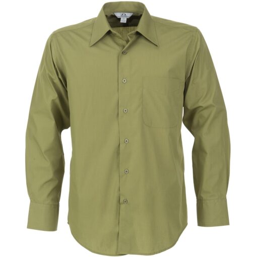Mens Long Sleeve Metro Shirt - Green