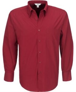 Mens Long Sleeve Metro Shirt - Red