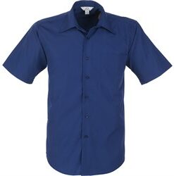 Mens Short Sleeve Metro Shirt - Royal Blue