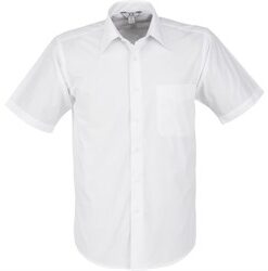Mens Short Sleeve Metro Shirt - White