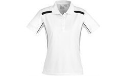 Ladies United Golf Shirt - White Black
