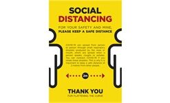 Jupiter A0 Social Distance Poster - Per Unit