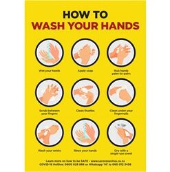 Jupiter A0 Hand Wash Poster - Per Unit