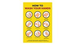 Jupiter A1 Hand Wash Poster (Set of 3)