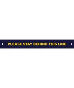 Mercury Covid-19 Laminated Vinyl Floor Strip - Per Unit - Navy
