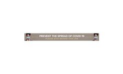 Sirius COVID-19 Strip Laminated Anti-Slip Floor Vinyl (Set of 12)