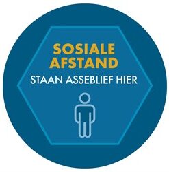 Luhman Afrikaans Round Laminated Anti-Slip Floor Vinyl (Set of 8)
