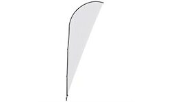 Legend 4m Sublimated Sharkfin Single-Sided Flying Banner (Set Of2)