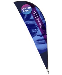 Legend 3m Sublimated Sharkfin Double-Sided Flying Banner