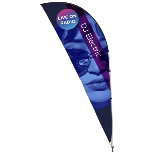 Legend 3m Sublimated Sharkfin Double-Sided Flying Banner