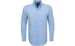 Mens Long Sleeve Preston Shirt - Blue