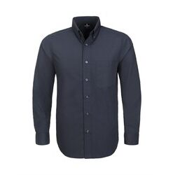 Mens Long Sleeve Preston Shirt - Navy