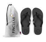 Maldives Unisex Flip Flops - Black