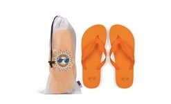 Maldives Unisex Flip Flops - Orange