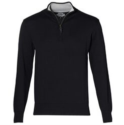 Mens Salvo 1/4 Zip Jersey - Black