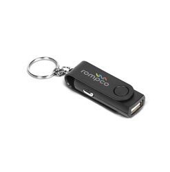 Rotary Usb Car Charger Keyholder