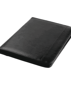 BF0027 - A5 Bonded Leather Folio - 30 Pages | Black | STD