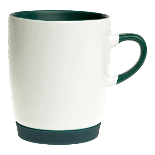 BW0062 - Ceramic Mug with Matching Base | Bottle Green | STD