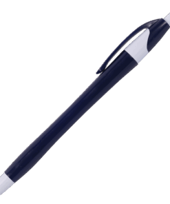 Slim Coloured Barrel Ballpoint Pen with Stylus | Blue | STD