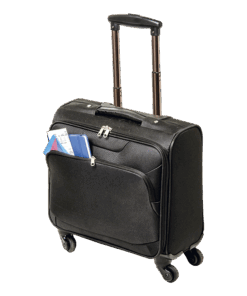 BB0174 - 600D Laptop Trolley Bag with Four Wheels | Black | STD
