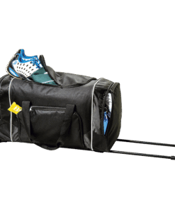 BB0175 - Rolling Duffel with Zippered Front Pocket | Black | STD